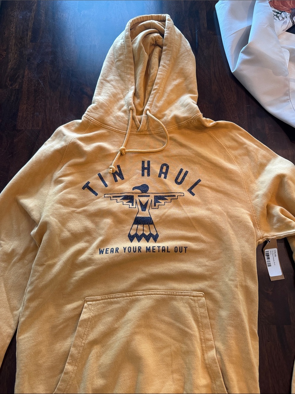Tin Haul Womens Mustard Pullover Hoodie